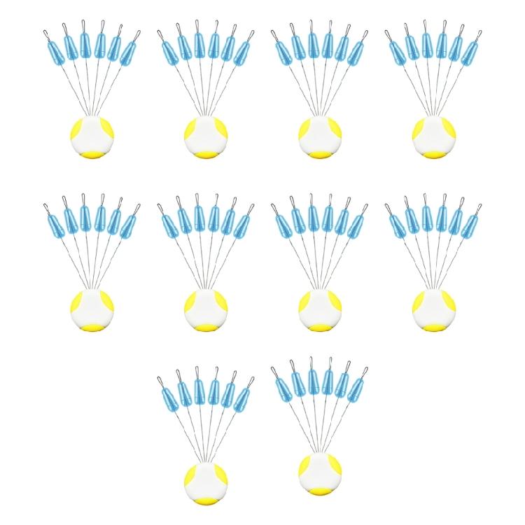 10Pcs Anti Entanglement Beans Fishing Tackle Accessory Silicone Space Beans Fishing Line Space Bean for Line Management Medium size