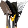 Iron Wall-Mounted Garden Tool Storage Rack for Shovels, Brooms, and Hoses