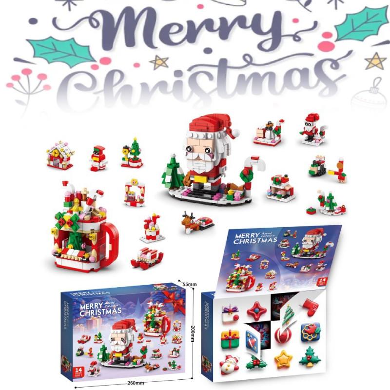 Engaging Compatible Lego Christmas Block Set With 24 Boxes And 400 To 800 Pieces