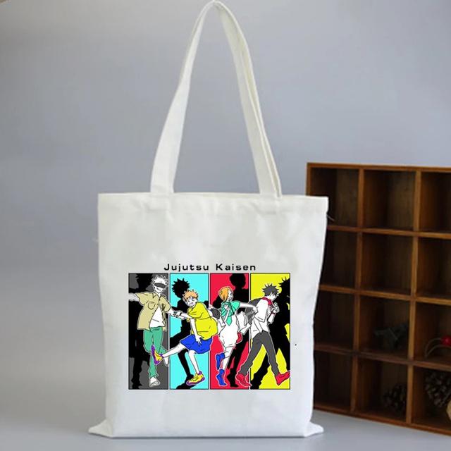 Jujutsu Kaisen Mönstertryck axelväska Dam 2021 Shopper Anime Clutchväska Damväskor Märke Y2k-väska Ulzzang Damväska