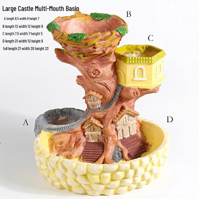 Extra-Large Hanging Succulent Pot: Multi-Diameter Micro-Landscape Decoration
