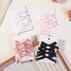 4Pcs/set Kids Sweet Solid Color Mini Bowknot Hair Clip for Baby Girls Ballet Style Ribbon Braided Hair Accessories
