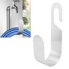 304 Stainless Steel Garden Garden Hose Hanger, Water Hose Holder Hose Hanger Easy Installation, Wide Application with Strong Load Bearing Capacity,