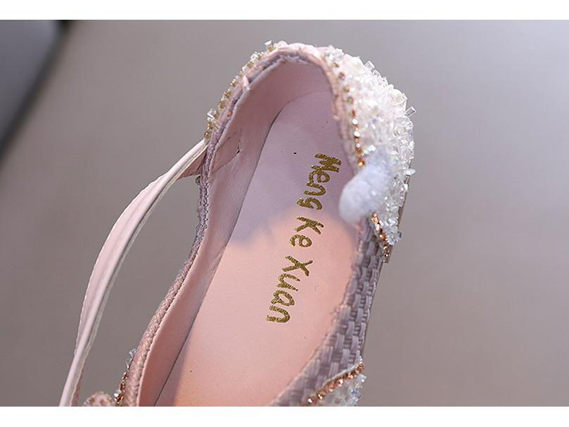 Sommer 2025 Koreanischer Stil Mädchen Schmetterling Strass Tanzschuhe