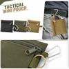 Outdoor Tactical Mini Zipper Pouch Key Holder Military Style Compact Storage Bag for Accessories Small Waist Pack Organizer