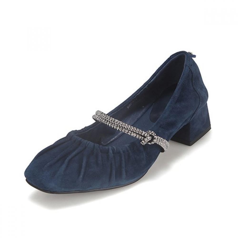 Barbara Lambskin Suede Jewelry Mary Jane Bbf535bl 225mm