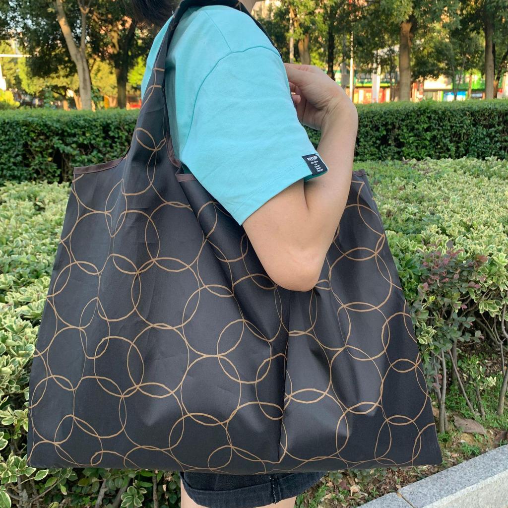 Eco-Friendly Foldable Korean Style Portable Shopping Bag - Medium Size Handbag