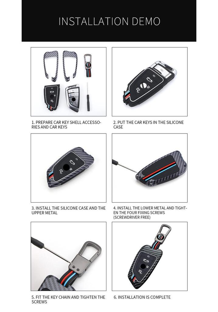 BMW 5, 3, X1-X6 Series Car Key Cover: Protective Shell for 21 Models