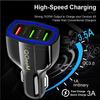 QGEEM QC 3.0 3 USB Car Charger Quick Charge 3.0 3-Ports Fast Charger for Car Phone Charging Adapter for iPhone Xiaomi Mi 9 Redm
