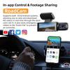 New 1080P WIFI Dual Camera Dash Cam for Cars,Front and Inside,car Camera with IR Night Vision,Loop Recording,wide Angle Car DVR Came