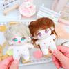 10CM Naked Cotton Doll Colorful Hair Cute Big Eyes Anime Girl Doll Unfinished Plushies No Attribute Plush Doll Stuffed Figure