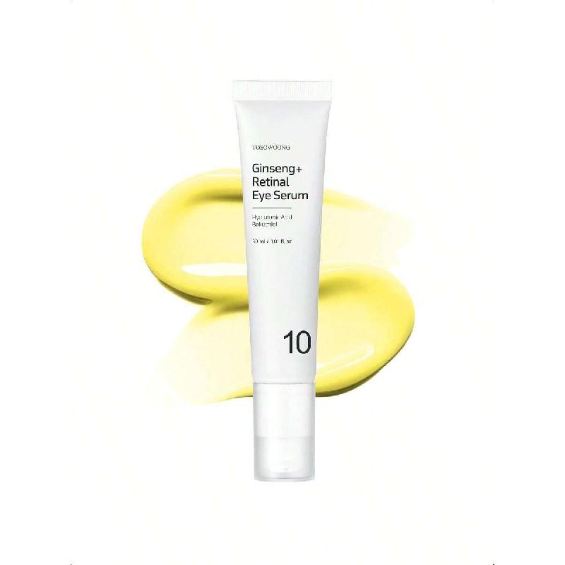 Tosowoong Ginseng Plus Retinal Eye Serum 30ml | Potent Blend Of Retinal, Niacinamide & Bakuchiol, Targets Puffy Eye Bags, Fine Lines