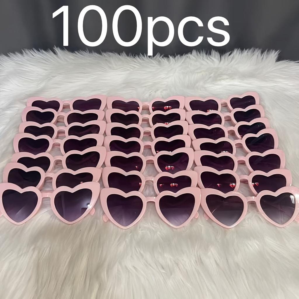 100 Stück herzförmige Brillen sind geeignet für Hochzeitsfeierzubehör Geburtstagsgeschenke Halloween Weihnachten