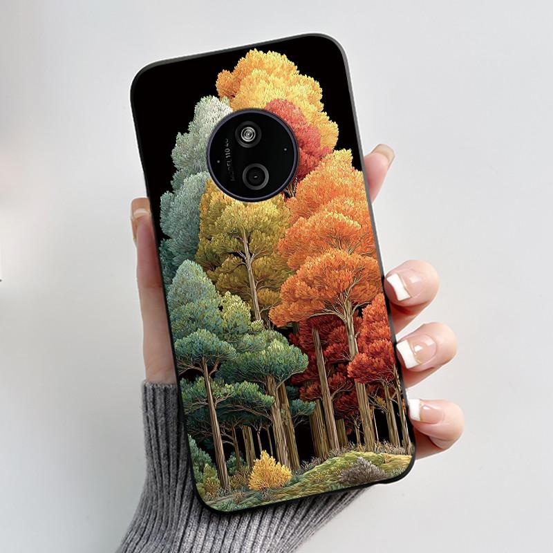 Casing For Nokia 125 110 4G 2024 HMD 110 Case Aesthetic Luxury Cute Cool Boys Girls Soft Silicone Black Matte Phone Cover Shell