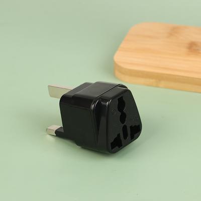 Universal Uk Plug Adapter With 13A Fuse Black/White Travel Adapter 3P Type Power Socket Outlet Uk Eu Il Adapter Us To Uk Plug