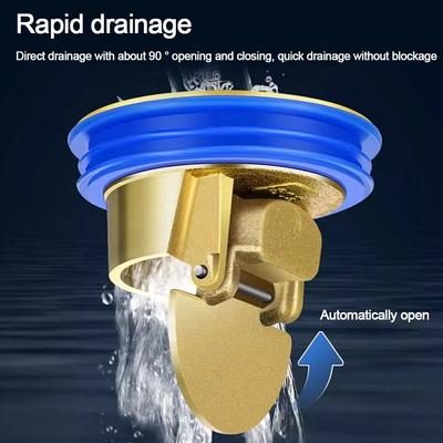 Backflow Preventer Sink Strainer Floor Drain 34-100mm Dia Hole No Smell Anti-odor Dectable Sink Strainer Clogging Hair Catcher