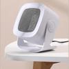 Desktop Electric Heater with Handle Quiet Portable Patio Heater Winter Warm Air Blower Mini Fan Heater for Room Home Office