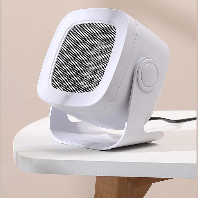 Desktop Electric Heater with Handle Quiet Portable Patio Heater Winter Warm Air Blower Mini Fan Heater for Room Home Office