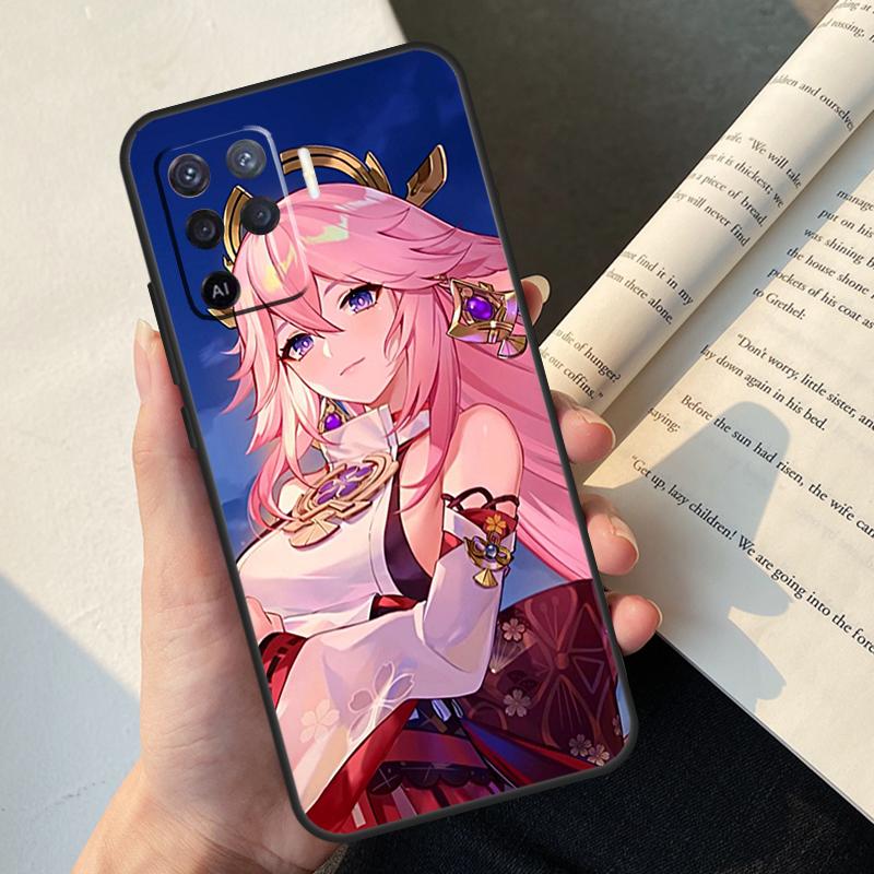 

Genshin Impact Yae Miko Case For Oppo A5 Pro A15 A16 A17 A57 A77 A94 A74 A54 A76 A96 A40 A60 A80 A18 A38 A58 A78 A98 OPPO A74 5G
