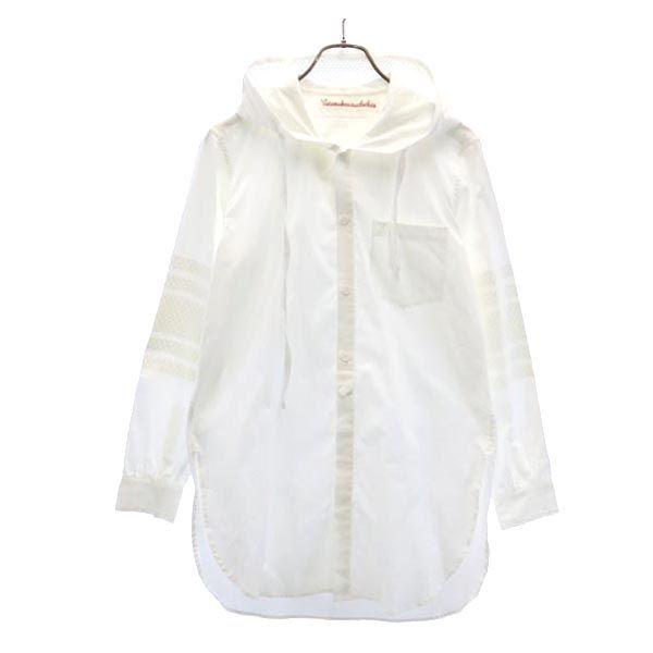 VOTE MAKE NEW CLOTHES Long Sleeve Mesh Hood Long Shirt S White Men's Used