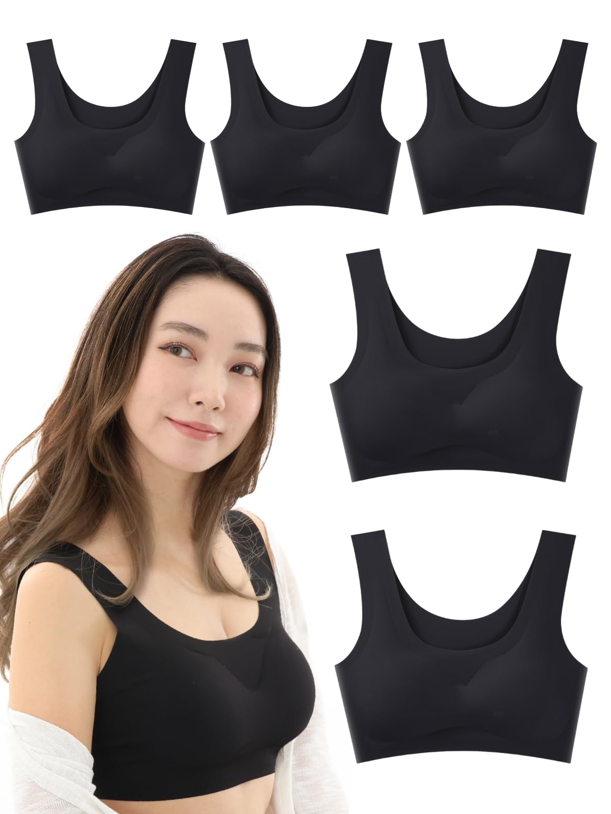 

Кружевные ночные бюстгальтеры или Начните свой день с удобных бюстгальтеров больших размеров с дышащей поддержкой от провисания (Набор 2, 3, 5) - образ жизни! Бесшовный,