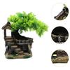 Fish Tank Landscape Ornament, Simulated Tree Ornament, Resin Aquarium Decoration, Fish Tank Decoration for Hiding Snails