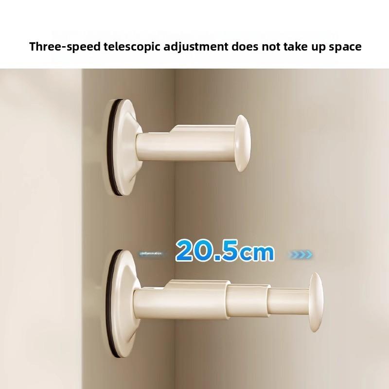 No-hole Telescopic Balcony Wall Hanging Clothes Drying Suction Cup Hangers