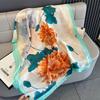 New Women Scarves Spring Summer Autumn Luxury Print Thin Light Satin Scarf Fashion Wrap Shawls 55 Colors Elegant Bandana Poncho