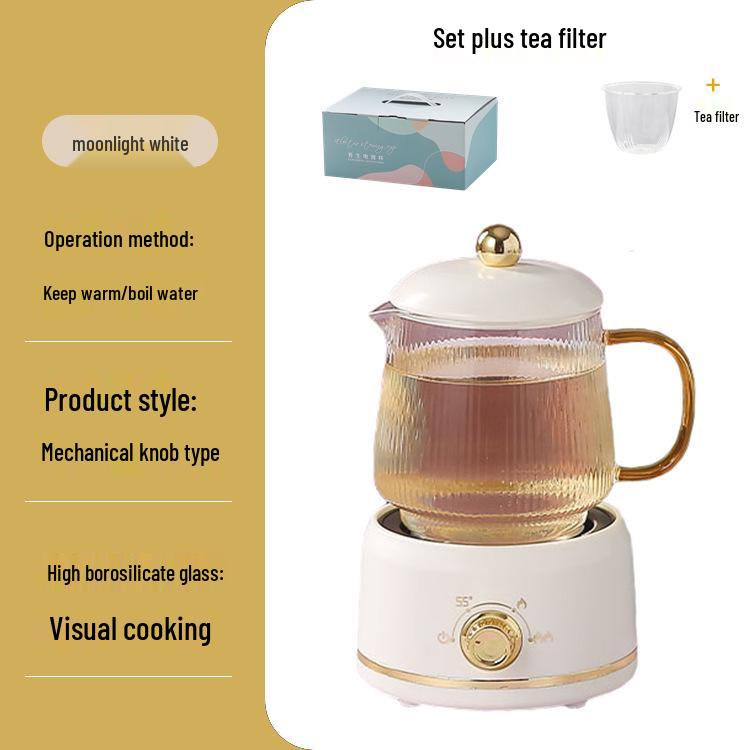 Large Capacity Electric Glass Kettle for Herbal Tea & Hot Milk
