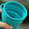 Silicone Retractable Folding Cup Portable Telescopic Drinking Mug Outdoor Coffee Handcup  Camp