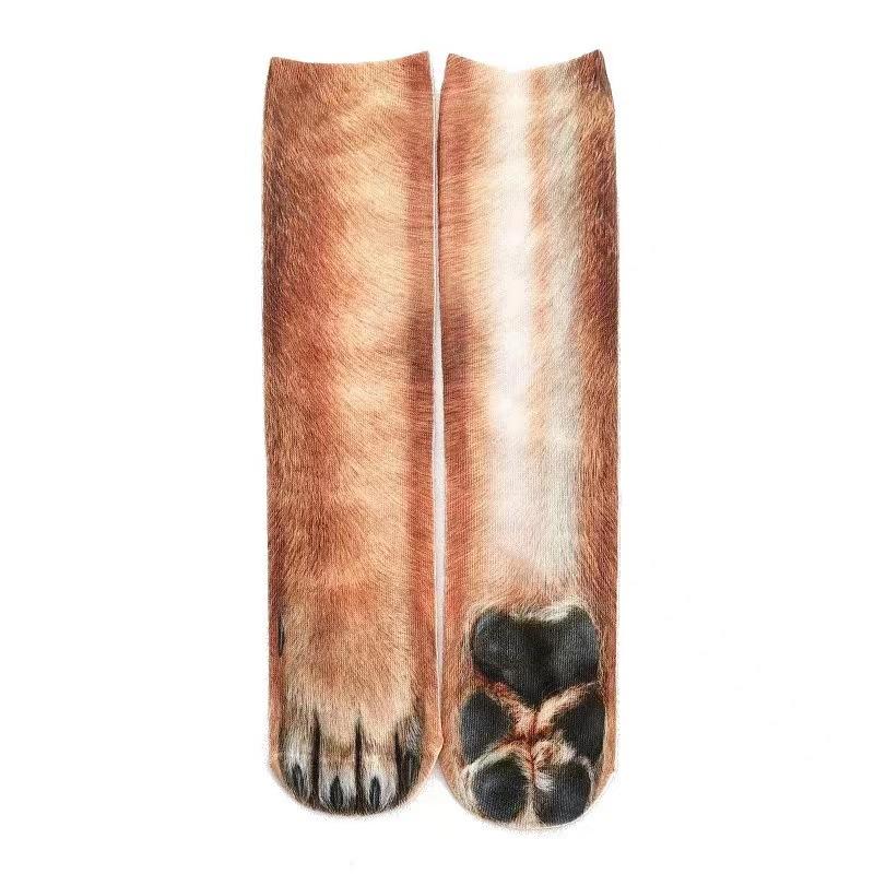 3D Animal Foot Socks Cartoon Printed Socks Funny Creative Socks
