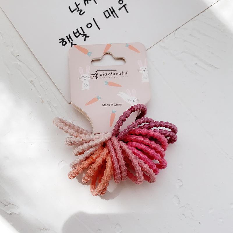 Cute Baby Rubber Bands Simple Hair Rope Set Children Accessories Girls Small Circle Elastic Hair Bands for Child