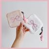 Multifunctional Small Stuff Pouch Organizer Bag and Removable Strap Set Elegant Bowknot Daily  Storage Solution