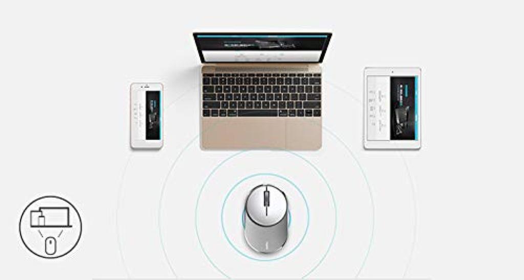 Autorizovaný distributor Rapoo M600mini Kompatibilní myš [Japonský produkt] Ultra-kompaktní Více zařízení Bluetooth/2.4GHz (Černá)