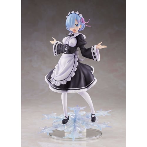 Taito Re:Zero Winter Maid Rem Colorful Anime PVC Doll Artist Masterpiece 20.32cm Tall