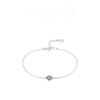 S925 Sterling Zilveren Armband Dames Eenvoudig en Veelzijdig Duivelsoog Micro Ingelegd Handwerk Instagram Design Licht Luxe Armband