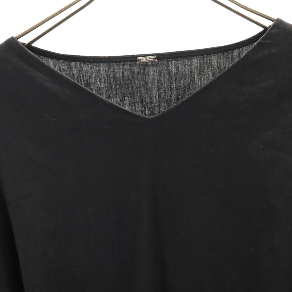 Mila Owen Linen Blend 7 minutes sleeve V neck one piece 0 black Women Used