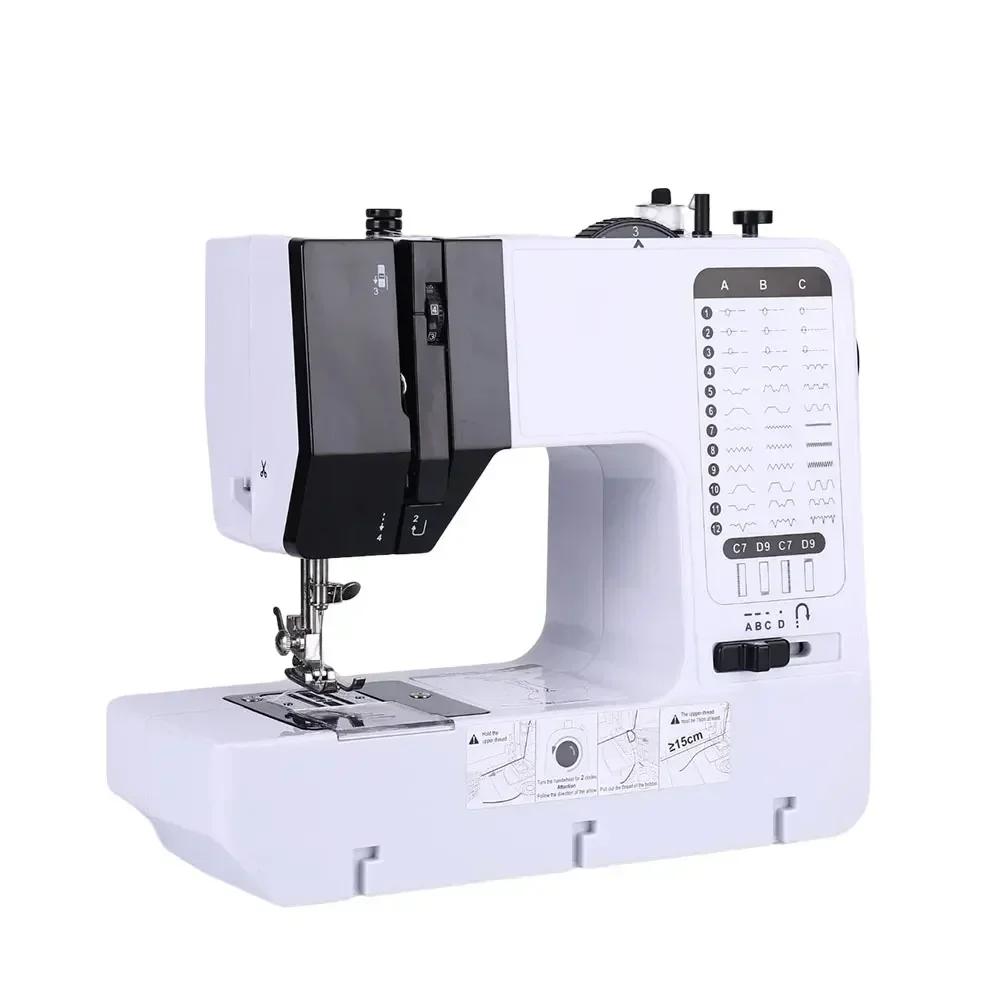 Sewing Machine 38 Stitches Mini Portable Handy Replaceable Presser Foot Winding Overlock Start Button Electrec With Pedal Repair