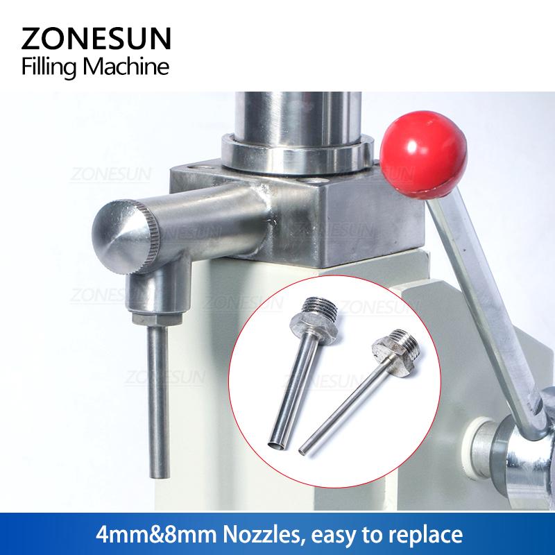 ZONESUN ZS-A03 Manual Paste Nail Polish Cream Filling Machine Sauce Jam Filling Machine