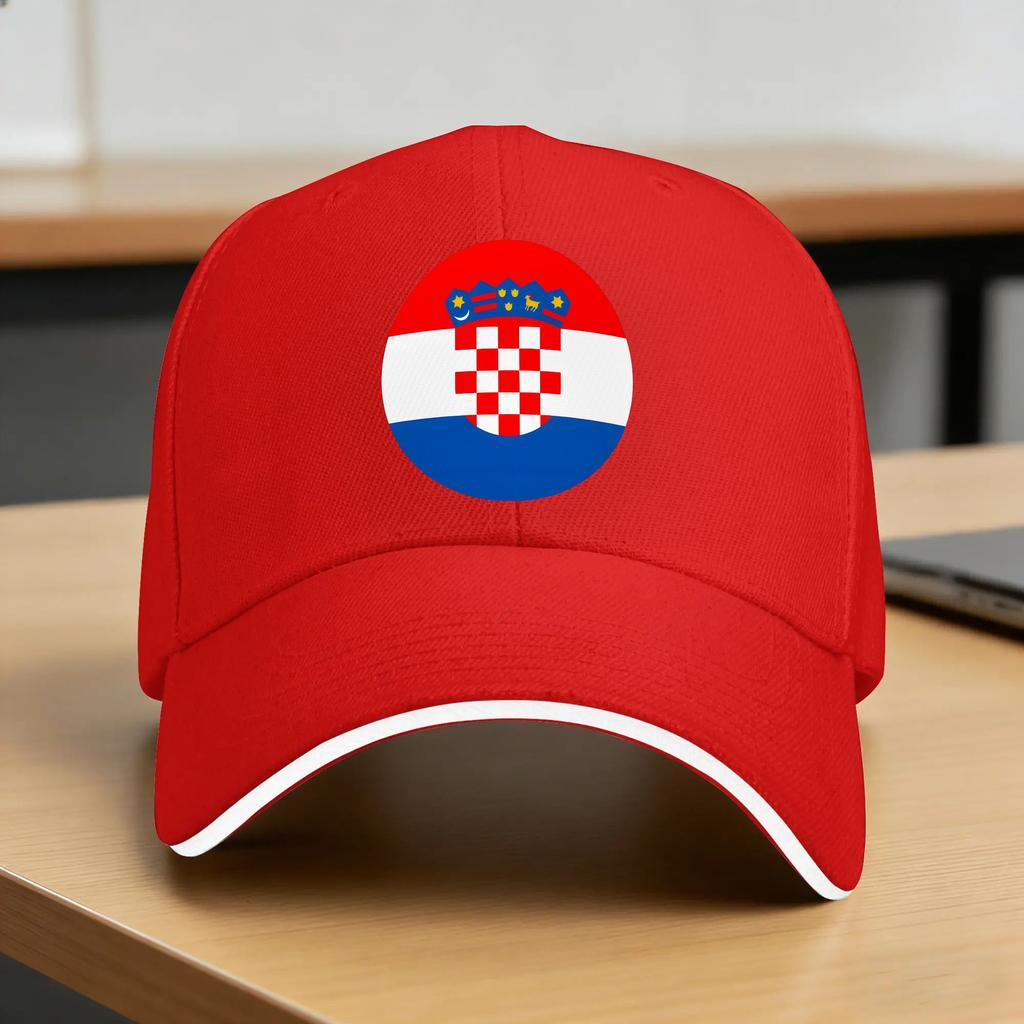Croatia Hrvatska Flag Zagreb Croatian Baseball Cap Casual Trucker Hat Summer Women Unisex Outdoor Gym Baseball Caps