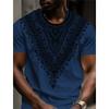 Designer Vintage African Ethnic Floral T Shirt 3D Print Mens Bohemian Graphic Tee Shirt Mens Crew Neck Short Sleeve Tshirts Tops