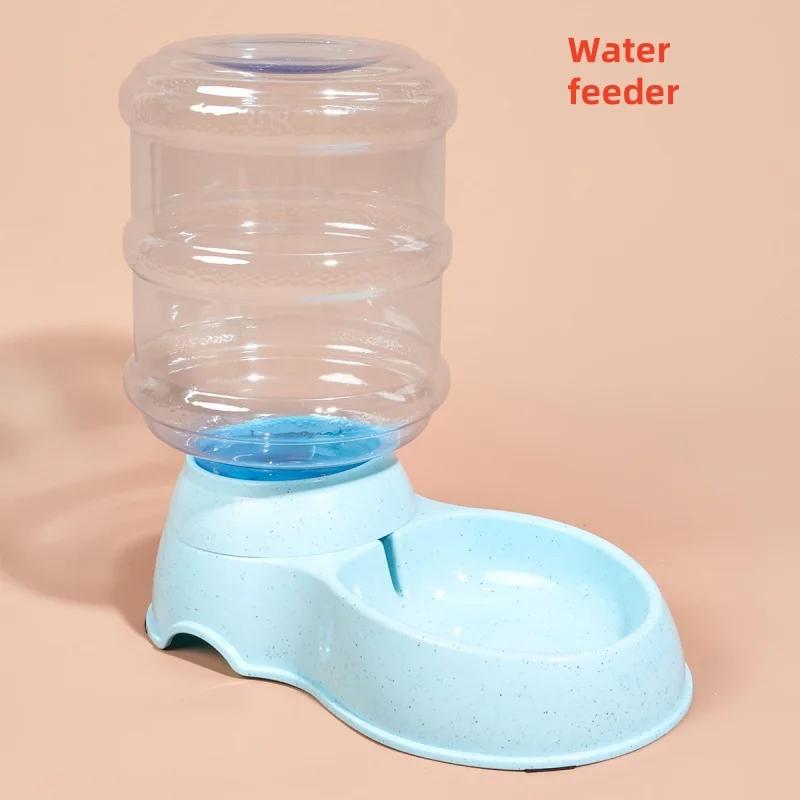 Pet Automatic Feeders Waterer Dog Cat Plastic Drinking Bowl Large Capacity Water Food Dispenser Dog Bowl Home Pets Accessories