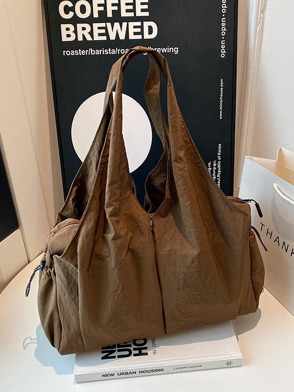 Borsa Tote Pieghettata alla Moda con Tasche Multiple: Borsa a Spalla Versatile, Leggera e di Grande Capacità 2026