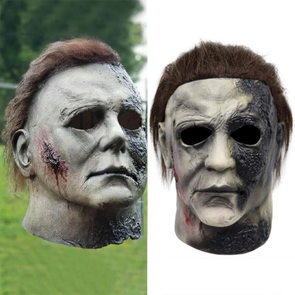 Horror Michael Myers Mask Latex Halloween Masks Tricky Toys Killer Mask Cosplay