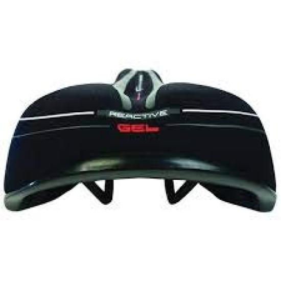SERFAS Comfort Reactive Gel Bicycle 651403 Men's Shock-Absorbing Saddle,