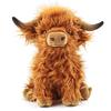 Simulation Highland Cow Plush Animal Doll Soft Stuffed Highland Cow Plush Toy Kawaii Kids Baby Gifts Toy Home Room Decor
