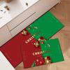 Cross-border Christmas Holiday Anti-Slip, Dirt-Resistant Kitchen Floor Mats – Long, Oil-Absorbing, Decorative Door Foot Mats