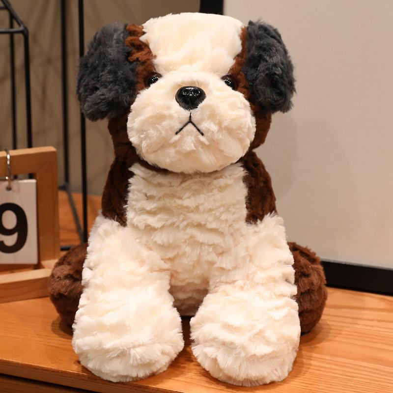 Wholesale 26cm Super Soft Saint Bernard Husky Teddy Dog Plush Toy Cute Animal Pillow Creative Home Decor Birthday Christmas Gift