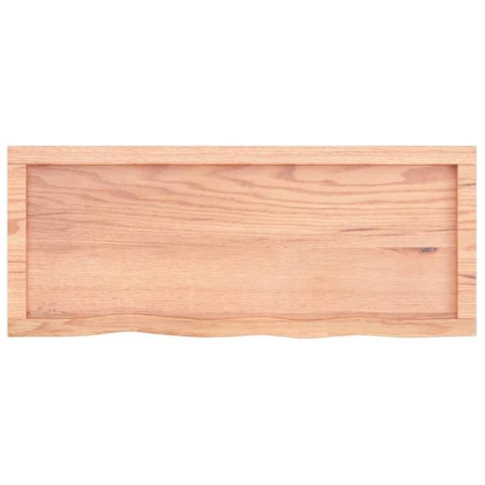 VidaXL Étagère murale marron clair 100x40x4cm bois chêne massif traité 363684