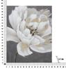 Handmade Wall Painting White Gold Flower Cm 80X3,7X100